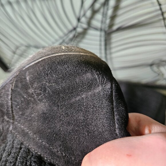 Aldo | Black Suede and Wool Flat and Slouchy Customizable Boots - Picture 11 of 12